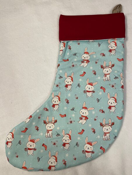 Nikolausstiefel Schneehase groß